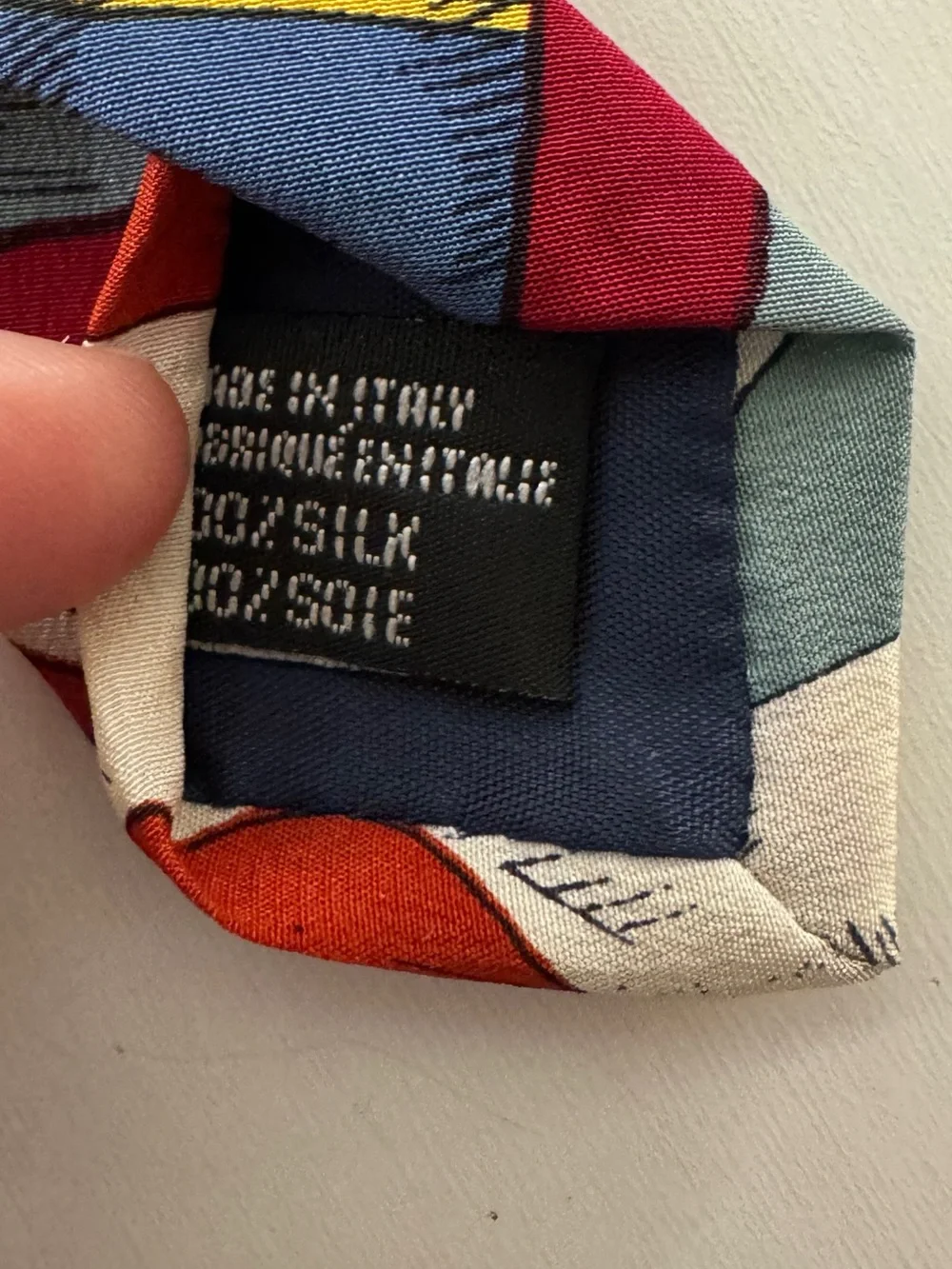 Vintage 90s International Flags Silk Tie